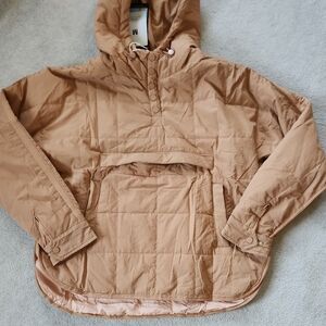 Women's Puffer Jacket Hooded Cotton Quilted Pullover - Medium NWT